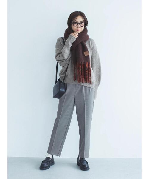 Samansa Mos2 blue（サマンサモスモスブルー）の「【Rina×blue】ニットプルオーバー（ニット/セーター・レディース・キナリ/チャコールグレー/サックスブルー/モカ・F）」の7枚目の写真