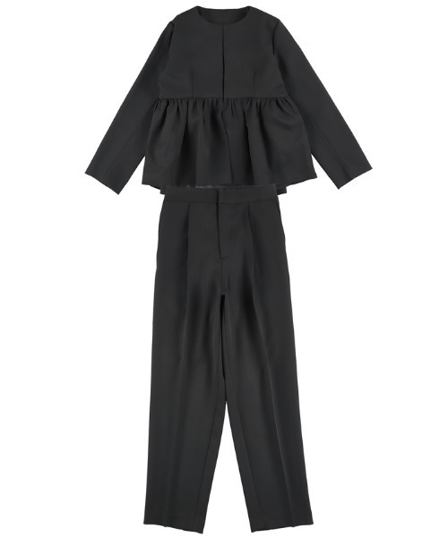 coca(coca)(コカ)の「セットアップスーツ(スーツセット・レディース・グレイッシュベージュ/ブラック・M/L)」の9枚目の写真