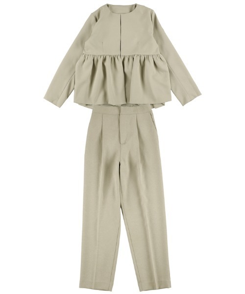 coca(coca)(コカ)の「セットアップスーツ(スーツセット・レディース・グレイッシュベージュ/ブラック・M/L)」の10枚目の写真