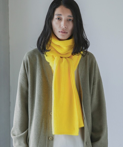 NANO universe（ナノユニバース）の「【WEB限定】モヘヤライクワイドストール（ストール/ショール・メンズ・イエロー/ブラウン系その他3/オレンジ/ブラック/ホワイト/パープル系その他2/グリーン/グレー・FREE）」の7枚目の写真