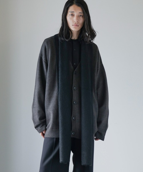 NANO universe（ナノユニバース）の「【WEB限定】モヘヤライクワイドストール（ストール/ショール・メンズ・イエロー/ブラウン系その他3/オレンジ/ブラック/ホワイト/パープル系その他2/グリーン/グレー・FREE）」の10枚目の写真