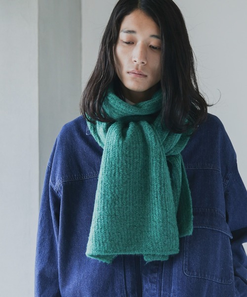 NANO universe（ナノユニバース）の「【WEB限定】モヘヤライクワイドストール（ストール/ショール・メンズ・イエロー/ブラウン系その他3/オレンジ/ブラック/ホワイト/パープル系その他2/グリーン/グレー・FREE）」の18枚目の写真