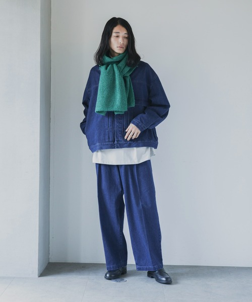 NANO universe（ナノユニバース）の「【WEB限定】モヘヤライクワイドストール（ストール/ショール・メンズ・イエロー/ブラウン系その他3/オレンジ/ブラック/ホワイト/パープル系その他2/グリーン/グレー・FREE）」の20枚目の写真