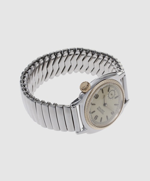 TAKAHIROMIYASHITATheSoloIst.（タカヒロミヤシタザソロイスト）の「coussin type (mens) extension belt（アナログ腕時計・メンズ・ブラック/ベージュ・ONE SIZE）」の3枚目の写真