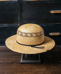 Mr. FATMAN ボーラーハット（M） ブラウン MRFATMAN / リネンブレードボーラーハット / LINEN BRAID BOWLER