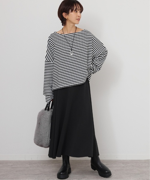 B未使用タグ付ジャーナルスタンダード　レリューム　ダンボールトラぺラーズスカート JOURNAL STANDARD relume（ジャーナルスタンダード レリューム
