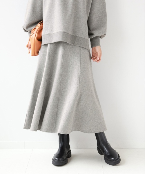 JOURNAL STANDARD relume（ジャーナルスタンダード　レリューム）の「《追加2》CTダンボールトラペーズスカート（スカート・レディース・グレー/ブラック・FREE）」の11枚目の写真