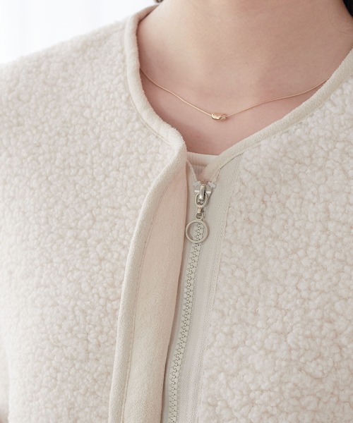 ECRIRE（エクリール）の「ボアジャケット（その他アウター・レディース・ブラウン/モカ/アイボリー・M）」の14枚目の写真