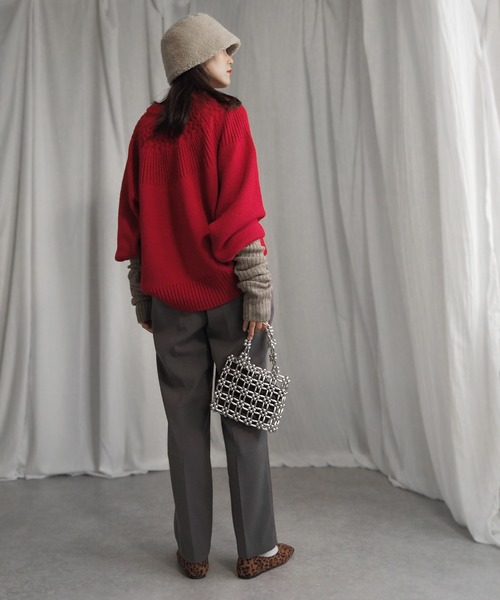 minia（ミニア）の「ボアバケハ（ハット・レディース・ブラウン/ベージュ/ブラック・FREE）」の5枚目の写真