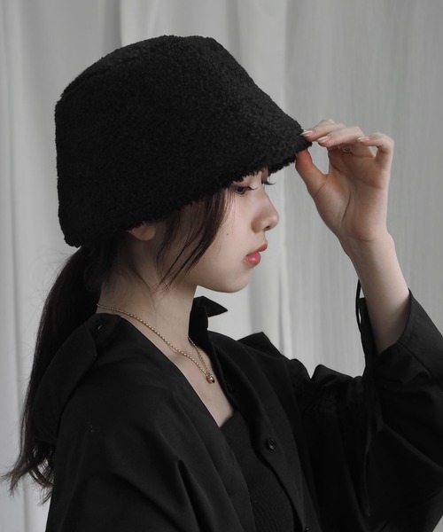 minia（ミニア）の「ボアバケハ（ハット・レディース・ブラウン/ベージュ/ブラック・FREE）」の22枚目の写真