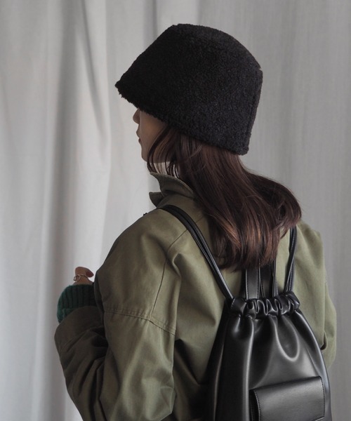 minia（ミニア）の「ボアバケハ（ハット・レディース・ブラウン/ベージュ/ブラック・FREE）」の15枚目の写真