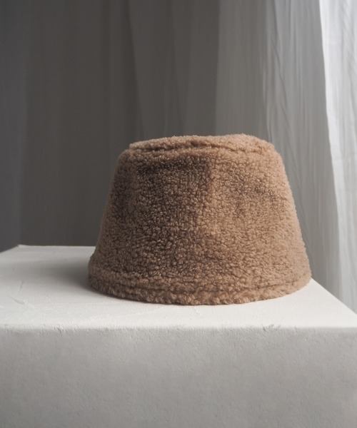 minia（ミニア）の「ボアバケハ（ハット・レディース・ブラウン/ベージュ/ブラック・FREE）」の6枚目の写真