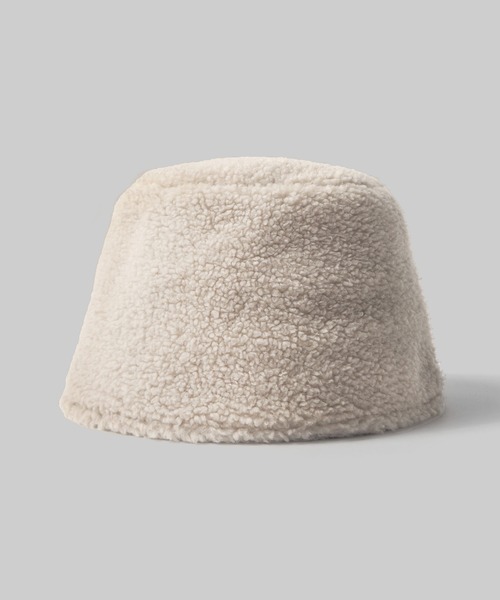 minia（ミニア）の「ボアバケハ（ハット・レディース・ブラウン/ベージュ/ブラック・FREE）」の4枚目の写真