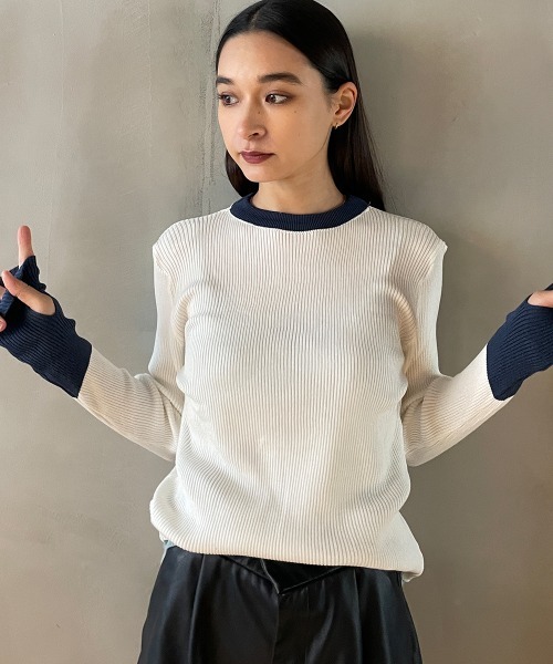 即完売品　マーク＆ロナ　バイカラーセーター 即完売品 マーク＆ロナ バイカラーセーター 【公式通販】