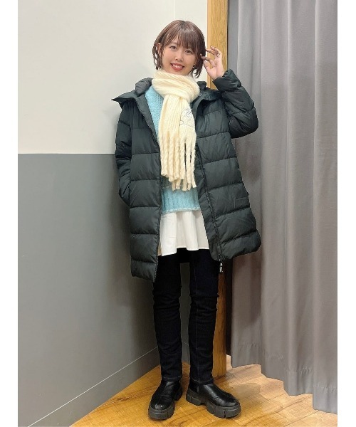 HONEYSUCKLE ROSE（ハニーサックルローズ）の「【HONEYSUCKLE ROSE】フェイクレイヤードニット（ニット/セーター・レディース・オフホワイト/ブルー・フリー）」の12枚目の写真