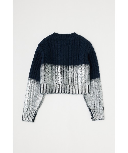 【セール】FOIL PRINT CABLE カーディガン（カーディガン/ボレロ）｜MOUSSY（マウジー）