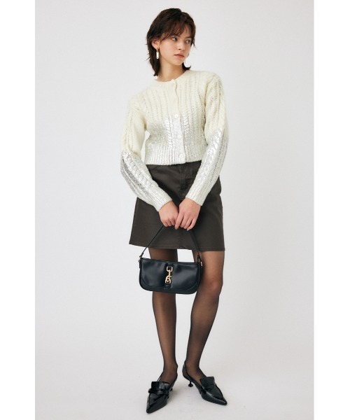 【セール】FOIL PRINT CABLE カーディガン（カーディガン/ボレロ）｜MOUSSY（マウジー）