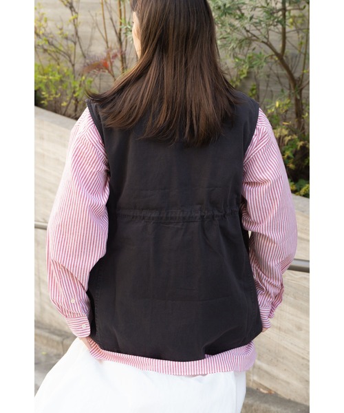 BEVERLY HILLS POLO CLUB(ビバリーヒルズポロクラブ)の「【 BEVERLY HILLS POLO CLUB / ビバリー ヒルズ ポロ クラブ 】 ビッグシルエット ワンポイント刺繍 ストライプ ボタンダウンシャツ MNY 4187-0140(シャツ/ブラウス・レディース・エメラルド/レッド/ブルー/ベージュ・FREE)」の20枚目の写真