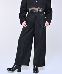 high waist tuck wide slacks / ハイウエストタックワイドスラックス