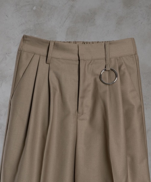 adree(アドリー)の「high waist tuck wide slacks / ハイウエストタックワイドスラックス(スラックス・レディース・ブラック/ベージュ・MEDIUM/SMALL)」の10枚目の写真