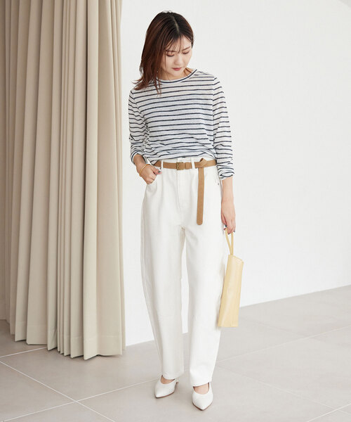 スローブイエナ　SLOBE IENA スラブ天竺クルーネックロンTEE 2枚 SLOBE IENA（スローブイエナ）の「《追加2》スラブ天竺クルー