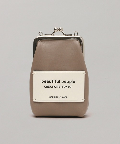 beautiful people（ビューティフルピープル）の「beautiful people mini clasp pouch 1000511960（ポーチ・レディース・ベージュ/ホワイト/グレー/ブラック・FREE）」の4枚目の写真