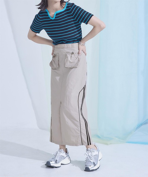 miette（ミエット）の「フロントポケットトラックスカート（スカート