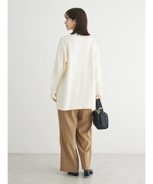 Green　Parks（グリーンパークス）の「もちやわ　ニットチュニック（チュニック・レディース・ブラック/ピンク/オフホワイト/杢グレー/サックスブルー・FREE）」の15枚目の写真