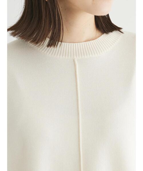 Green　Parks（グリーンパークス）の「もちやわ　ニットチュニック（チュニック・レディース・ブラック/ピンク/オフホワイト/杢グレー/サックスブルー・FREE）」の7枚目の写真