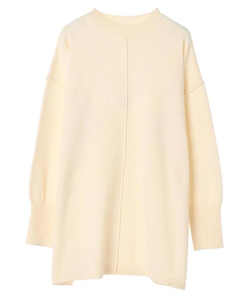 Green　Parks（グリーンパークス）の「もちやわ　ニットチュニック（チュニック・レディース・ブラック/ピンク/オフホワイト/杢グレー/サックスブルー・FREE）」の17枚目の写真