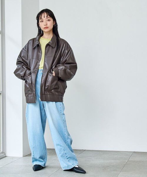 coen(コーエン)の「カーブデニムパンツ(デニムパンツ・レディース・ライトブルー/オフホワイト/コバルトブルー・S/M/L)」の22枚目の写真