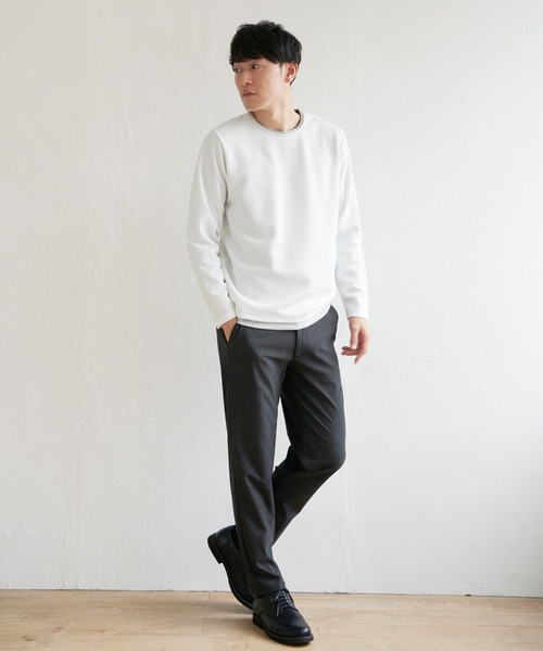 ikka（イッカ）の「【おっさんずラブ着用商品】パイナップルレイヤードロンＴ（Tシャツ/カットソー・メンズ・ブルー/グリーン/ベージュ/ネイビー/ピンク/ホワイト・L/M/XL/S）」の8枚目の写真