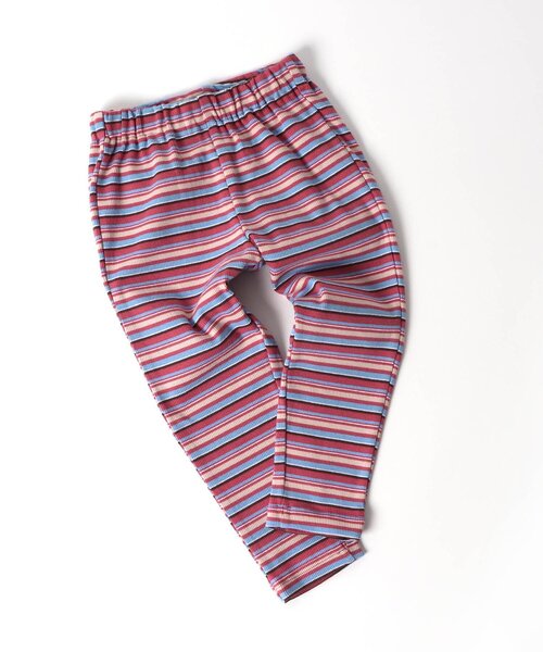 apres les cours(アプレレクール)の「リブレギンス/7days Style pants(レギンス/スパッツ・キッズ・ブラウン/アイボリー/ピンク/レインボー/イエロー・80/90/100/110/120/130)」の1枚目の写真