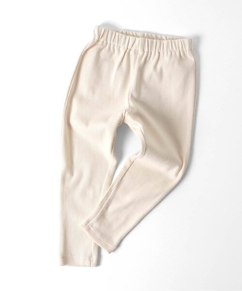 apres les cours(アプレレクール)の「リブレギンス/7days Style pants(レギンス/スパッツ・キッズ・ブラウン/アイボリー/ピンク/レインボー/イエロー・80/90/100/110/120/130)」の2枚目の写真