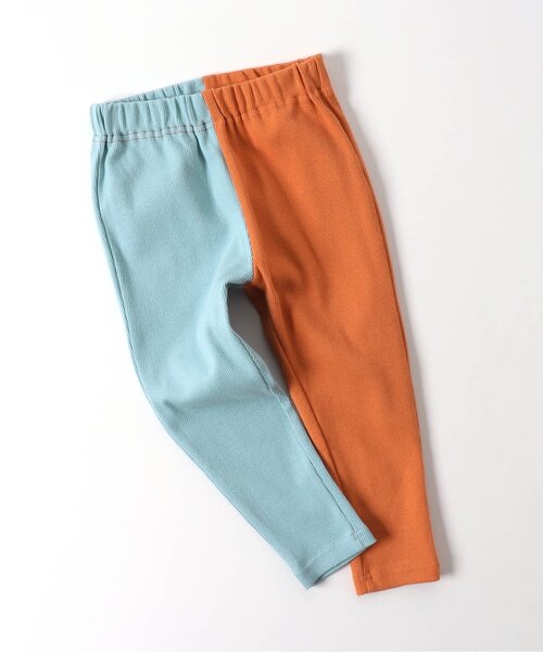 apres les cours(アプレレクール)の「リブレギンス/7days Style pants(レギンス/スパッツ・キッズ・ブラウン/アイボリー/ピンク/レインボー/イエロー・80/90/100/110/120/130)」の5枚目の写真