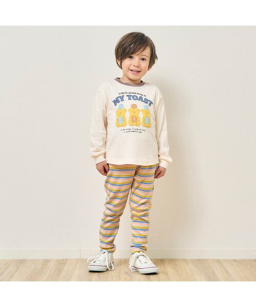 apres les cours(アプレレクール)の「リブレギンス/7days Style pants(レギンス/スパッツ・キッズ・ブラウン/アイボリー/ピンク/レインボー/イエロー・80/90/100/110/120/130)」の17枚目の写真