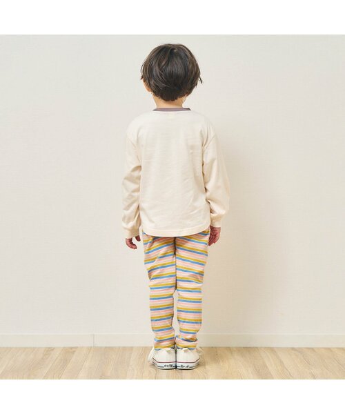 apres les cours(アプレレクール)の「リブレギンス/7days Style pants(レギンス/スパッツ・キッズ・ブラウン/アイボリー/ピンク/レインボー/イエロー・80/90/100/110/120/130)」の6枚目の写真
