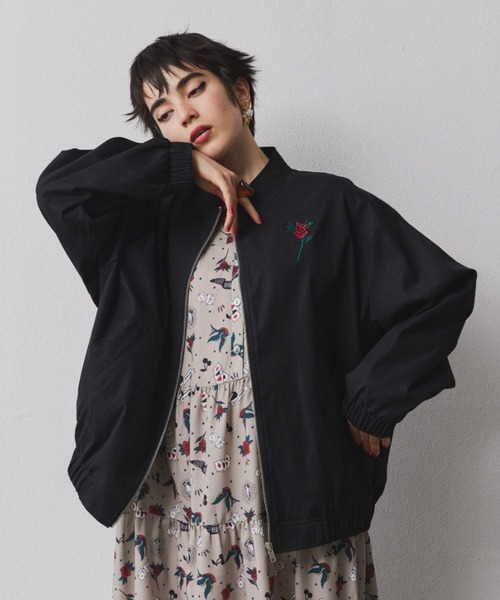 manana suerte（マニャーナスエルテ）の「TATOO刺繍ZIPブルゾン（ブルゾン・レディース・ブラック/ベージュ・FREE）」の22枚目の写真