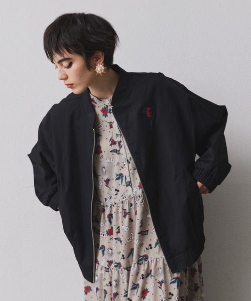 manana suerte（マニャーナスエルテ）の「TATOO刺繍ZIPブルゾン（ブルゾン・レディース・ブラック/ベージュ・FREE）」の21枚目の写真