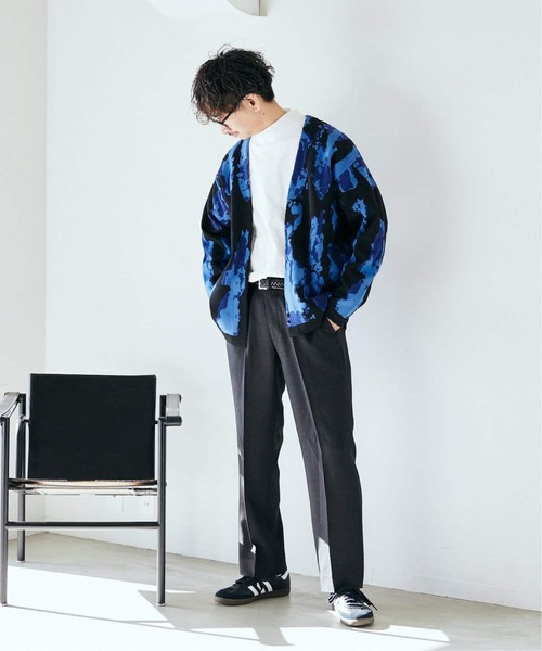 JOURNAL STANDARD relume（ジャーナルスタンダード　レリューム）の「CALIFORNIA アモルファス ジャガードカーディガン（カーディガン/ボレロ・メンズ・ブラック/チャコールグレー/アイボリー/グリーン/ライトグリーン/ネイビー・MEDIUM/LARGE）」の14枚目の写真