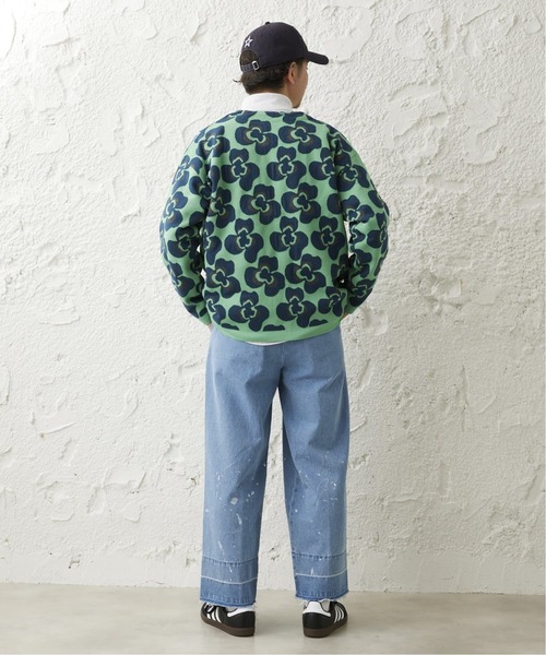 JOURNAL STANDARD relume（ジャーナルスタンダード　レリューム）の「CALIFORNIA アモルファス ジャガードカーディガン（カーディガン/ボレロ・メンズ・ブラック/チャコールグレー/アイボリー/グリーン/ライトグリーン/ネイビー・MEDIUM/LARGE）」の19枚目の写真