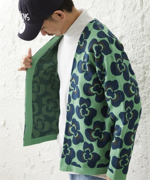 JOURNAL STANDARD relume（ジャーナルスタンダード　レリューム）の「CALIFORNIA アモルファス ジャガードカーディガン（カーディガン/ボレロ・メンズ・ブラック/チャコールグレー/アイボリー/グリーン/ライトグリーン/ネイビー・MEDIUM/LARGE）」の20枚目の写真