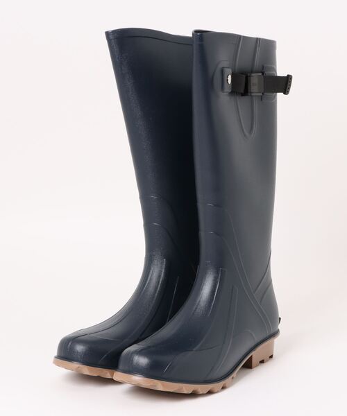 ikka（イッカ）の「ロングレインブーツ（レインシューズ・レディース・ネイビー/ブラック/ダークグリーン・M/L）」の3枚目の写真