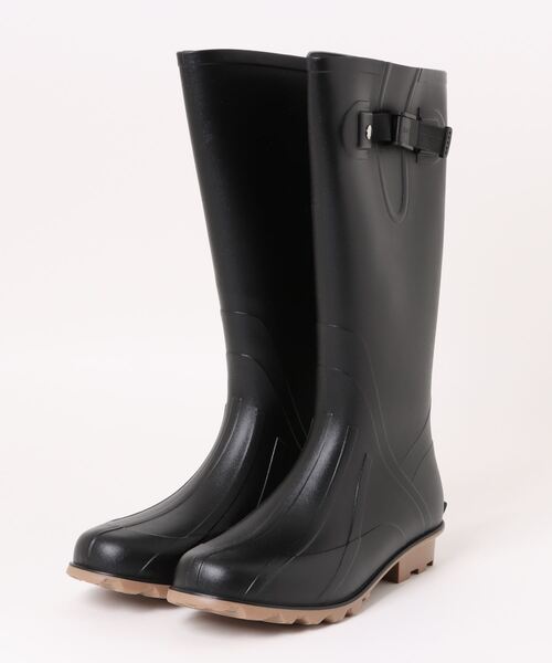ikka（イッカ）の「ロングレインブーツ（レインシューズ・レディース・ネイビー/ブラック/ダークグリーン・M/L）」の2枚目の写真