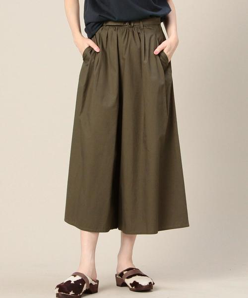 BEAUTY&YOUTH UNITED ARROWS（ビューティーアンドユースユナイテッドアローズ）の「BY コットンベルト8分丈ガウチョ◆（その他パンツ・レディース・ベージュ/ダークグリーン/ネイビー・SMALL/MEDIUM）」の3枚目の写真