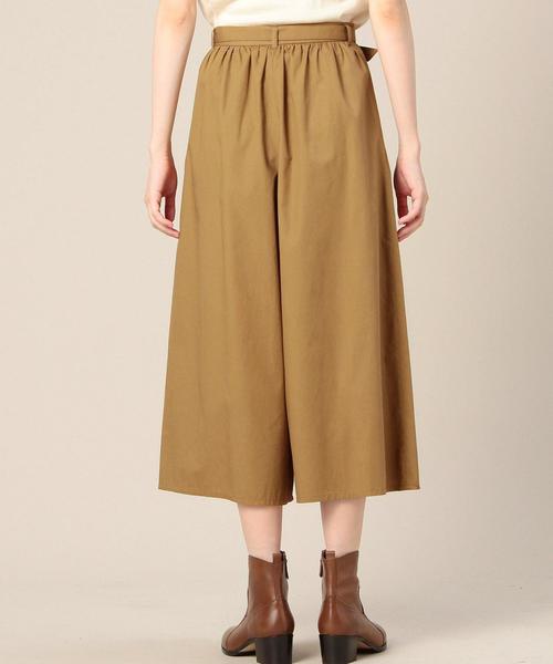 BEAUTY&YOUTH UNITED ARROWS（ビューティーアンドユースユナイテッドアローズ）の「BY コットンベルト8分丈ガウチョ◆（その他パンツ・レディース・ベージュ/ダークグリーン/ネイビー・SMALL/MEDIUM）」の4枚目の写真