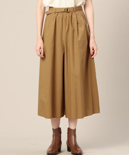 BEAUTY&YOUTH UNITED ARROWS（ビューティーアンドユースユナイテッドアローズ）の「BY コットンベルト8分丈ガウチョ◆（その他パンツ・レディース・ベージュ/ダークグリーン/ネイビー・SMALL/MEDIUM）」の5枚目の写真