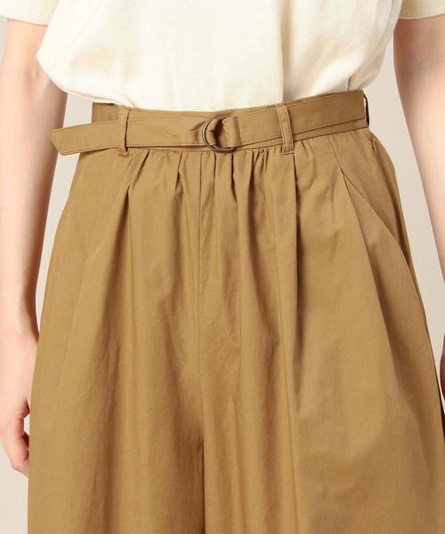 BEAUTY&YOUTH UNITED ARROWS（ビューティーアンドユースユナイテッドアローズ）の「BY コットンベルト8分丈ガウチョ◆（その他パンツ・レディース・ベージュ/ダークグリーン/ネイビー・SMALL/MEDIUM）」の12枚目の写真