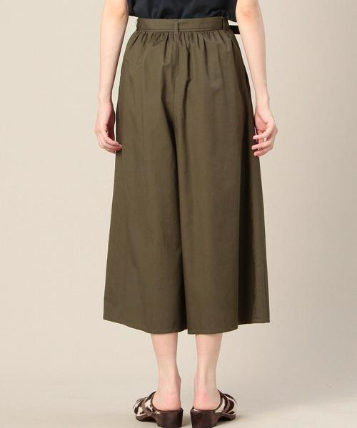 BEAUTY&YOUTH UNITED ARROWS（ビューティーアンドユースユナイテッドアローズ）の「BY コットンベルト8分丈ガウチョ◆（その他パンツ・レディース・ベージュ/ダークグリーン/ネイビー・SMALL/MEDIUM）」の7枚目の写真