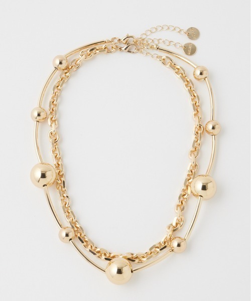 MOUSSY(マウジー)の「CIRCLE DOUBLE ネックレス(ネックレス・レディース・シルバー/ゴールド・FREE)」の1枚目の写真